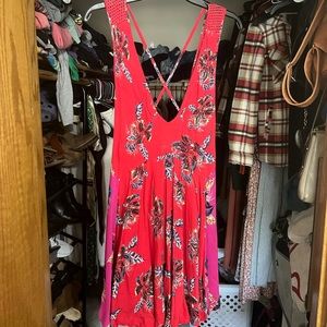 Brand: Free People Size: Small Color: Red/Purple/Floral